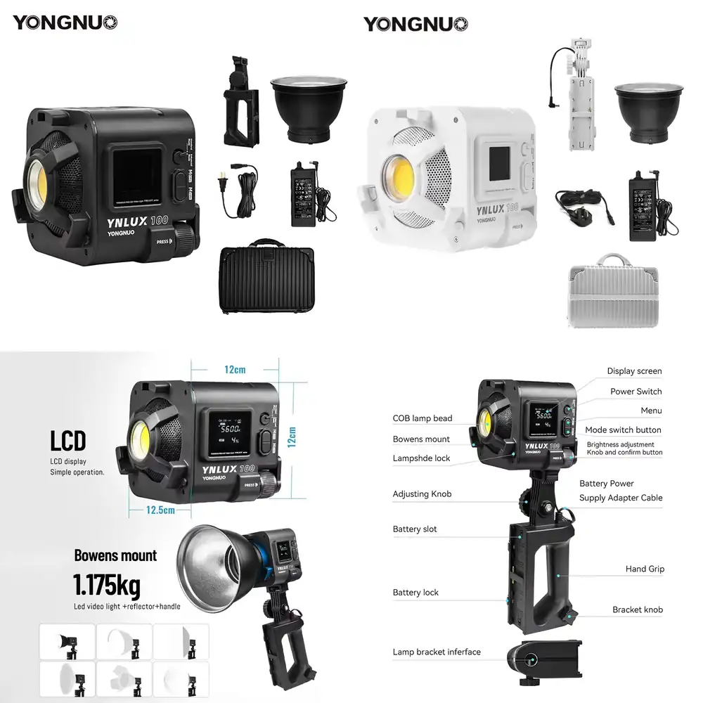 ضوء فيديو LED محمول باليد YONG - مراجعة Photography Lighting Handheld وسعره