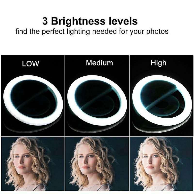 LED Selfie مصباح مصمم على شكل  - مراجعة Photography Lighting Description وسعره