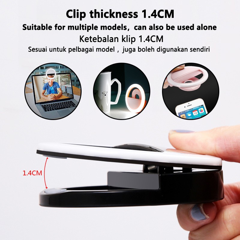 LED Selfie مصباح مصمم على شكل  - مراجعة Photography Lighting Description وسعره