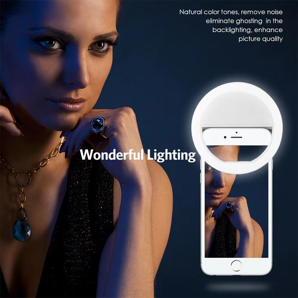 ضوء حلقة سيلفي قابل للتركيب، ق - مراجعة Photography Lighting Description وسعره