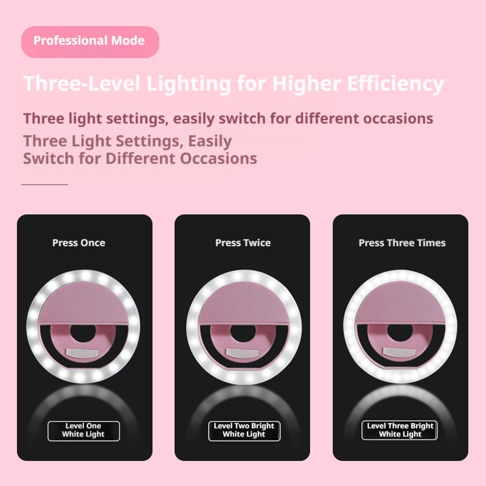 ضوء حلقة سيلفي قابل للتركيب، ق - مراجعة Photography Lighting Description وسعره