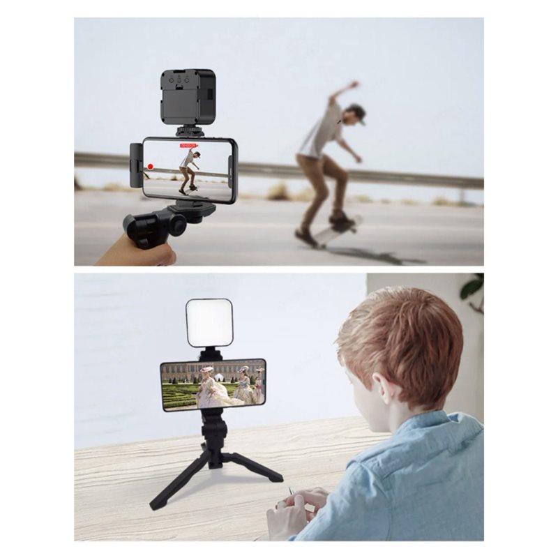 طقم فيديو محمول للهواتف الذكية - مراجعة Photography Lighting Kit Portable وسعره