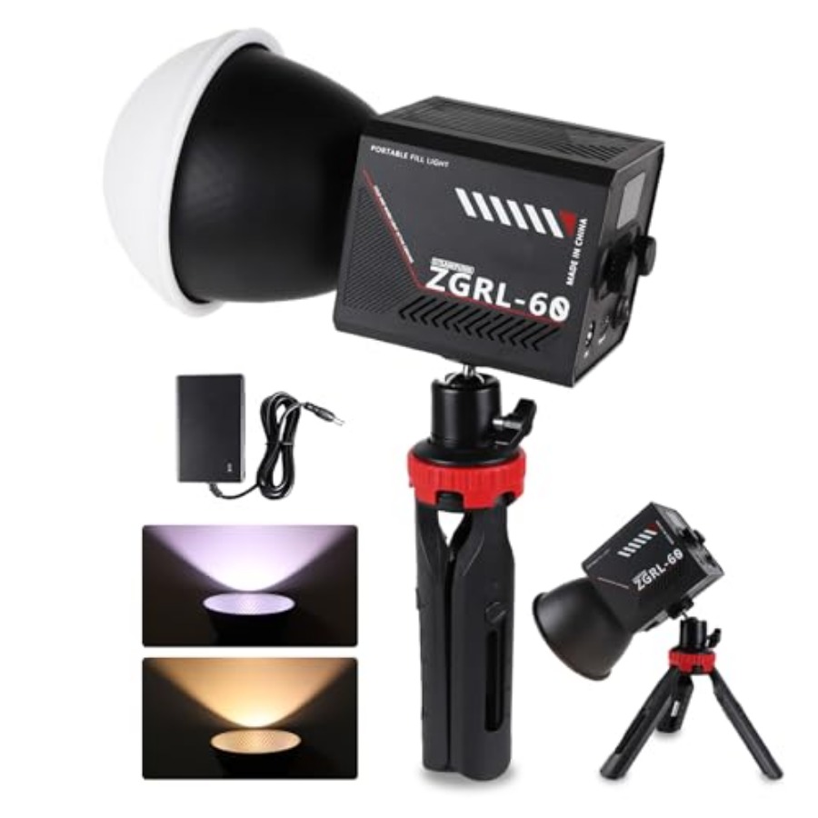 ضوء فيديو LED محمول بقوة 60 وا - مراجعة Photography Lighting Handheld وسعره