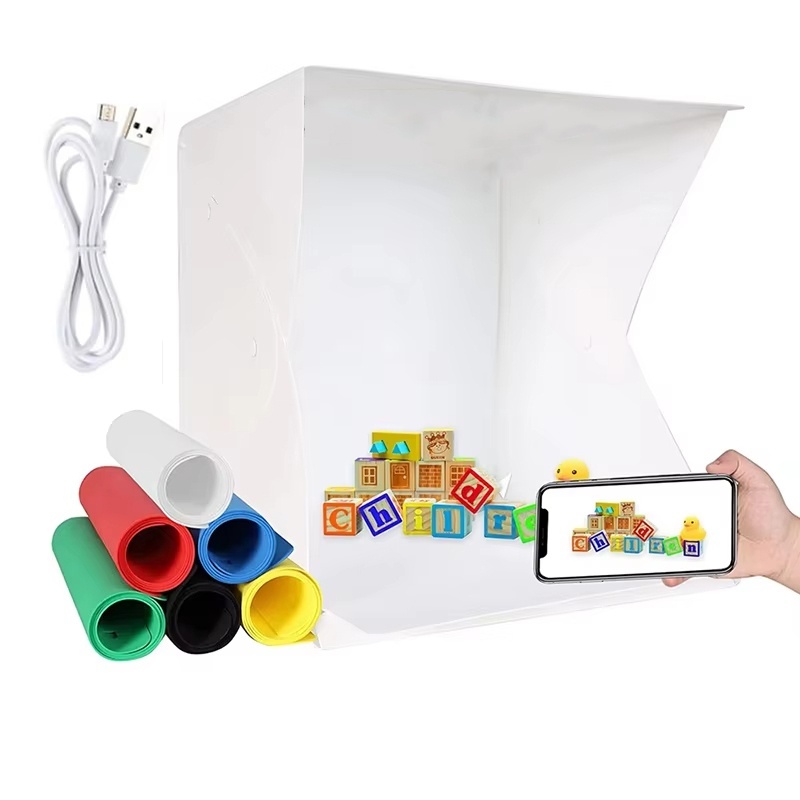 صندوق إضاءة قابل للطي، خيمة اس - مراجعة Photography Lighting Kit Portable وسعره
