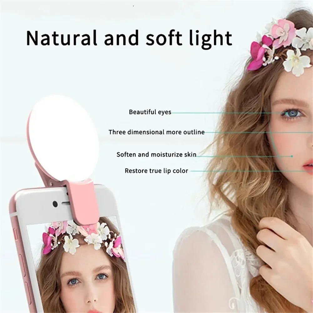 مصباح حلقي صغير محمول للسيلفي، - مراجعة Photography Mobile Lighting وسعره