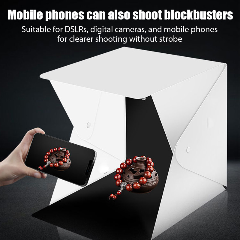 صندوق تصوير محمول 20 سم مع إضا - مراجعة Photography Lighting Handheld وسعره