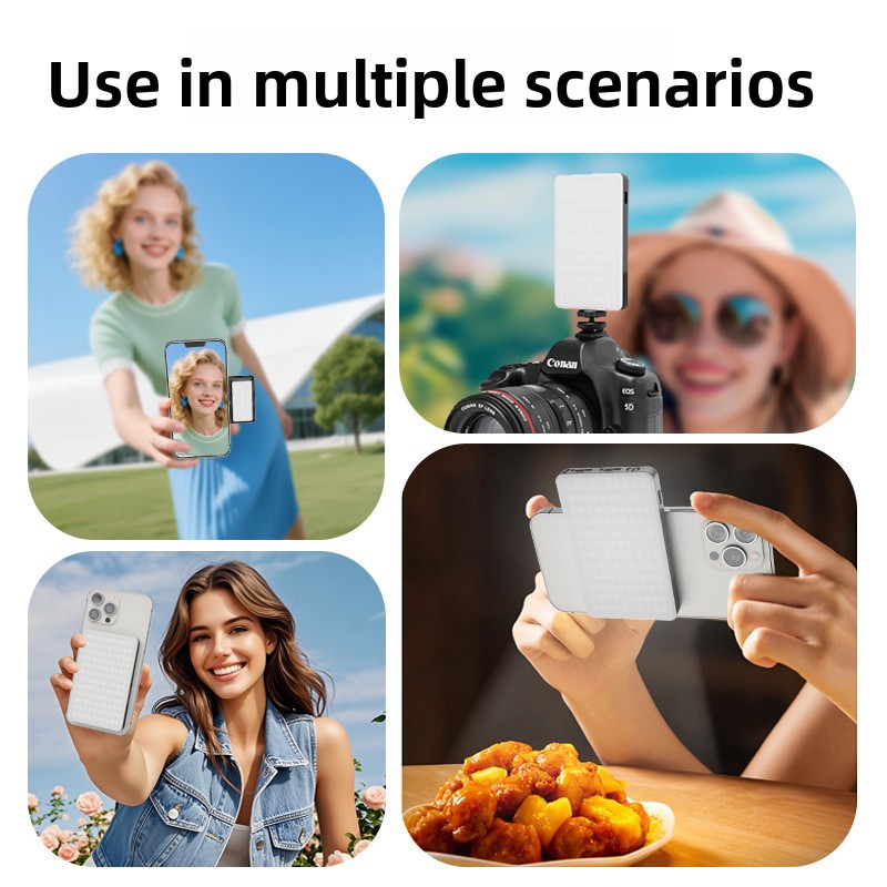 ضوء تعبئة مغناطيسي على الوجهين - مراجعة Photography Mobile Lighting وسعره