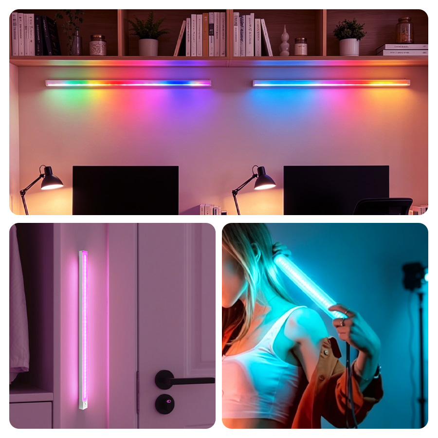 إضاءة خزانة LED مغناطيسية RGB  - مراجعة Photography Lighting Game وسعره