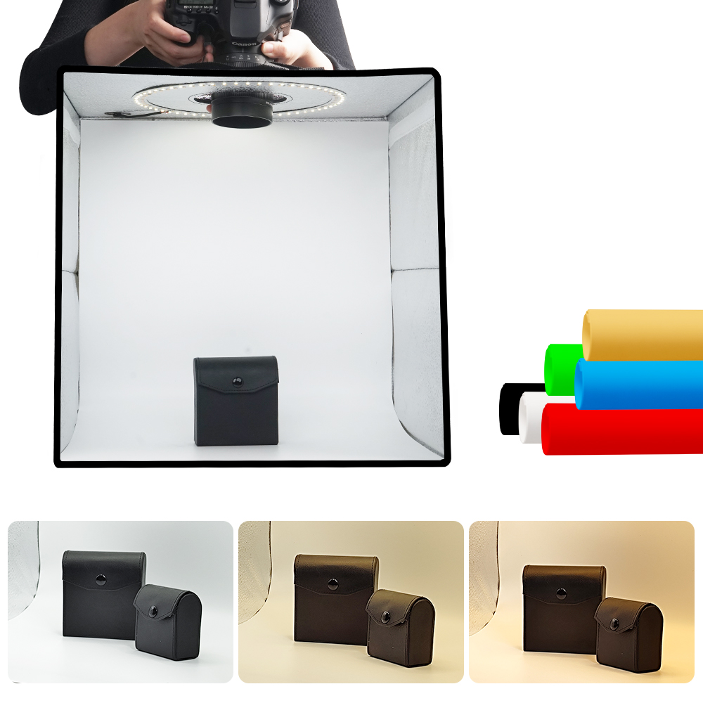 Lightdow عكس الضوء صندوق الصور - مراجعة Photography Lighting Kit Portable وسعره