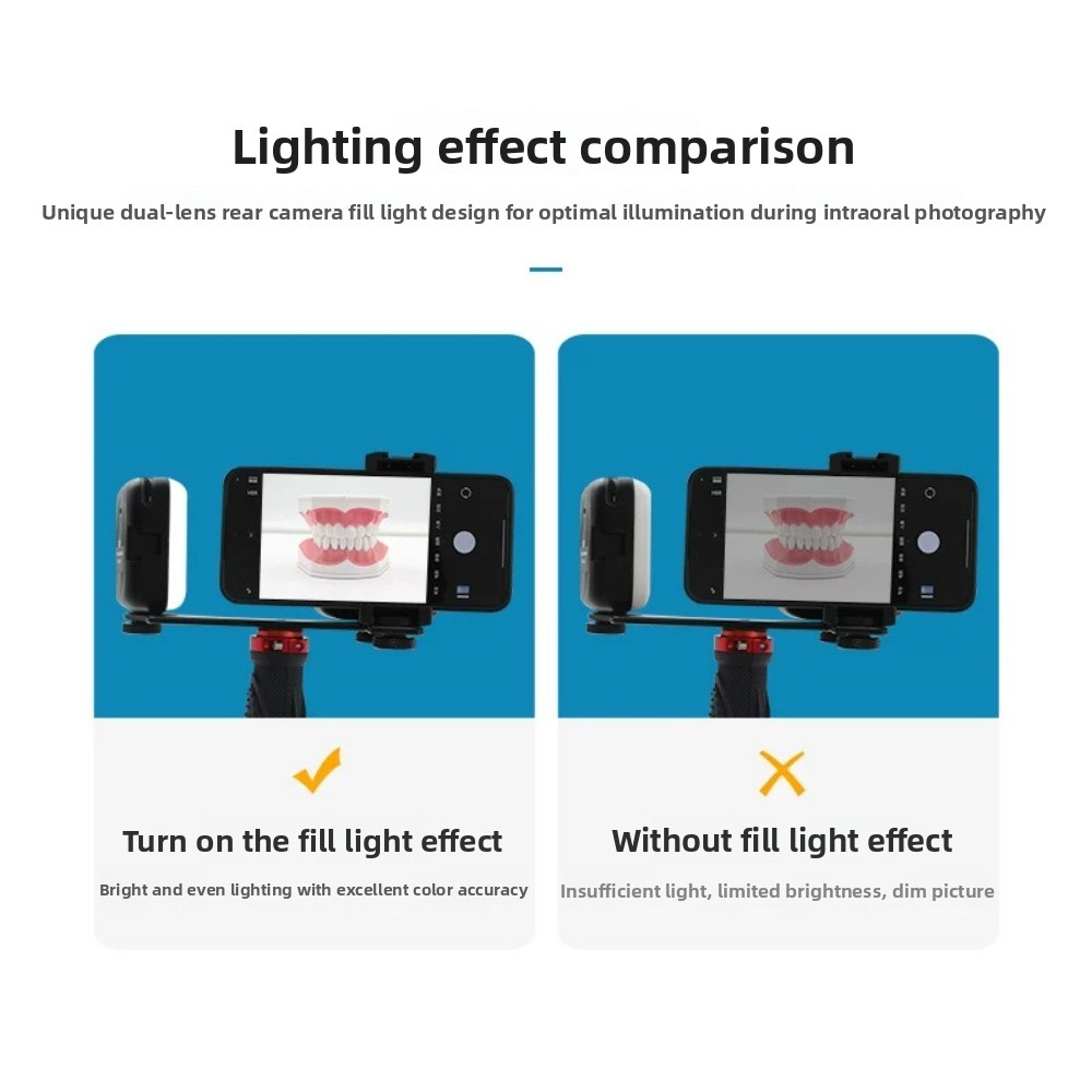 ضوء تصوير الأسنان، فلاش LED بل - مراجعة Photography Lighting Kit Portable وسعره