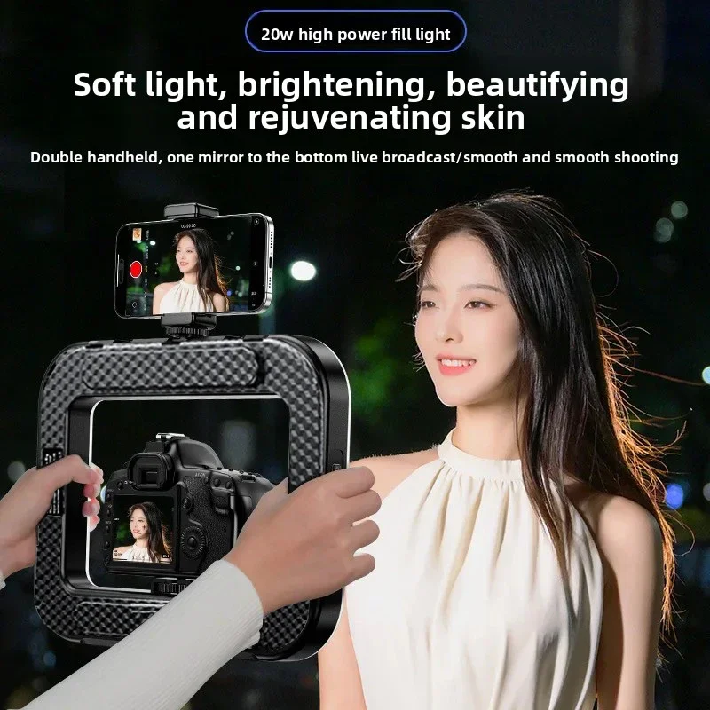 ضوء LED حلقي محمول باليد جديد  - مراجعة Photography Mobile Lighting وسعره