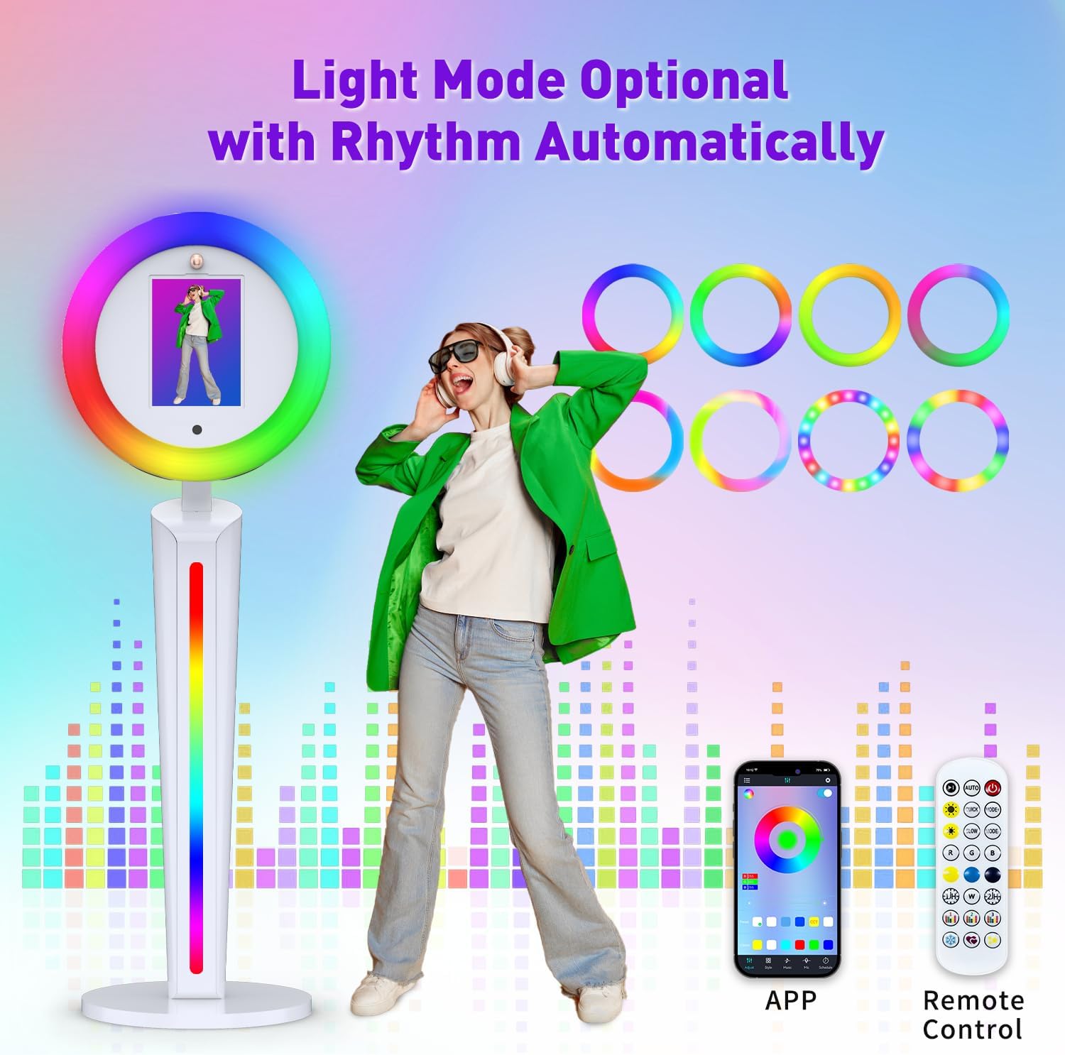 جهاز تصوير آيباد محمول مع تحكم - مراجعة Photography Lighting Kit Portable وسعره